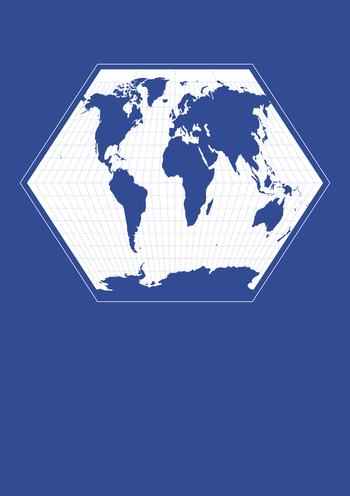 Hexagon World Map II by Simple Maps | Artwork on VSUAL
